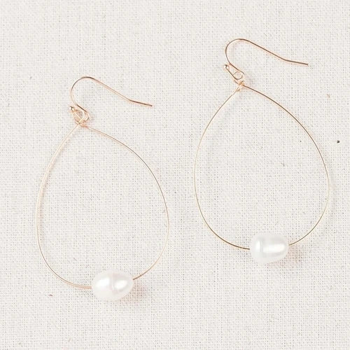 Jillian Earrings Gold With Pearl