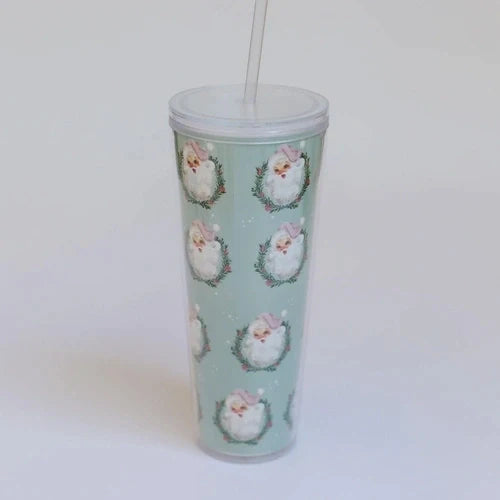 Straw Tumbler Merry Christmas