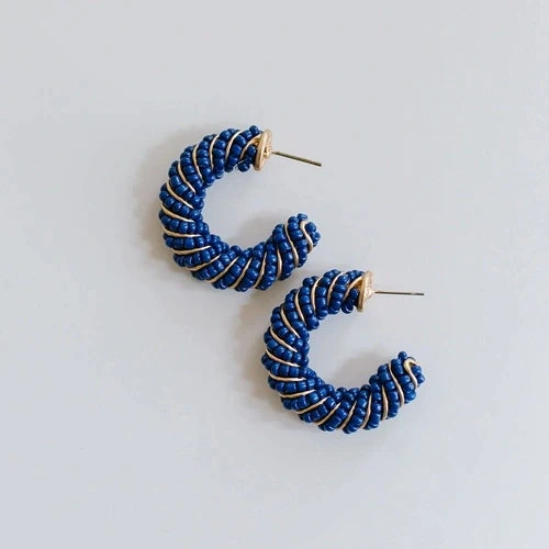 Earrings Eva Navy