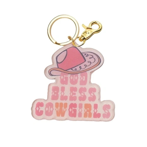 Acrylic Keychains God Bless Cowgirls