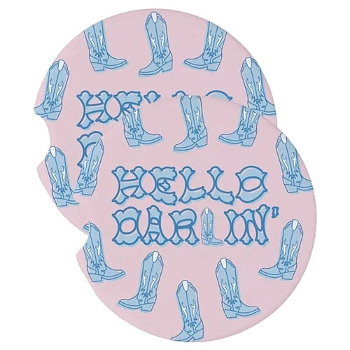 Car Coasters Hello Darlin