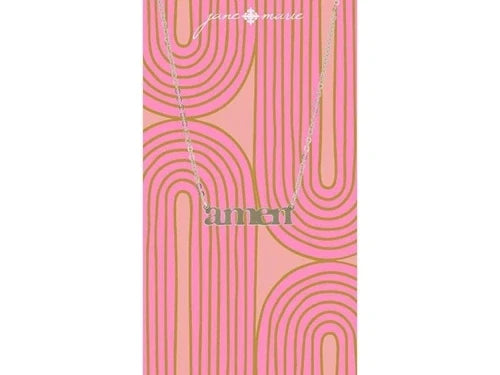 Gold "amen" Bar Necklace