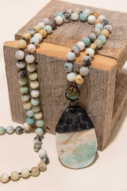 Carlita Necklace Amazonite