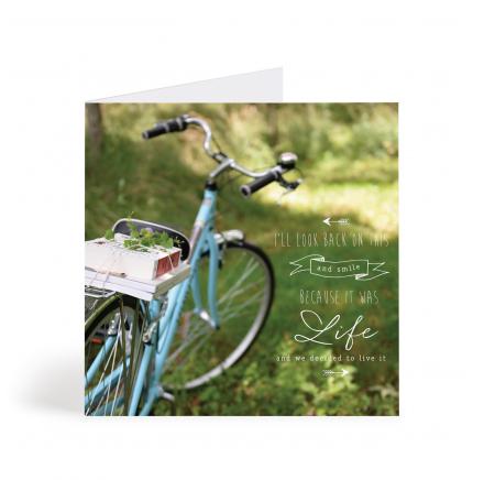 Bike & Books - 6X6 Card