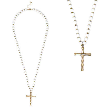 Crown White Necklace