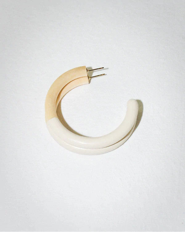 Denver Dip Earrings: Small Hoop