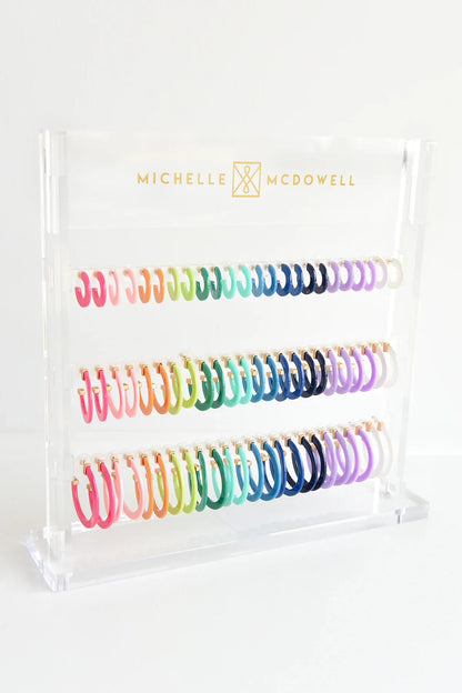 Acrylic Hoop Earrings