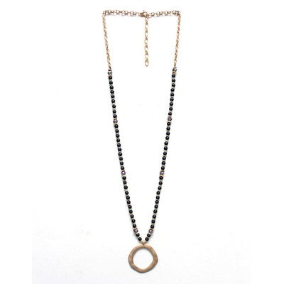 Eloise Gold Black Necklace