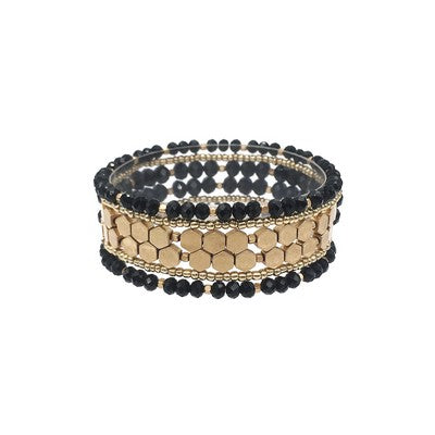 Harley Gold Jet Bracelet