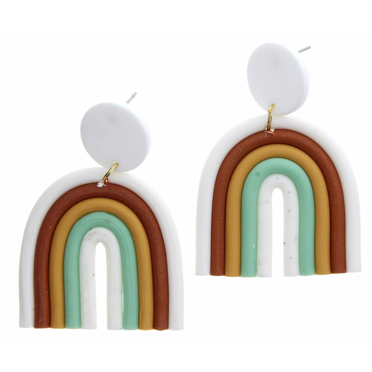 Muted Tone Rainbow Earrings