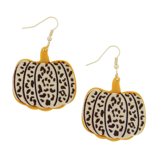 Fall In Love Earrings- Leopard