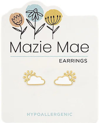 Gold Sunrise Stud Mazie Mae Earring