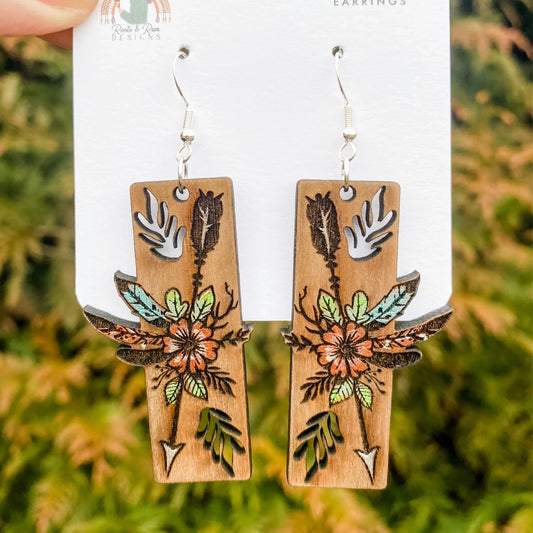 Feathery Arrow Earrings