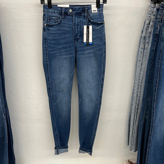 Juny Hi-Waist Control Top Cool Denim Skinny Jeans