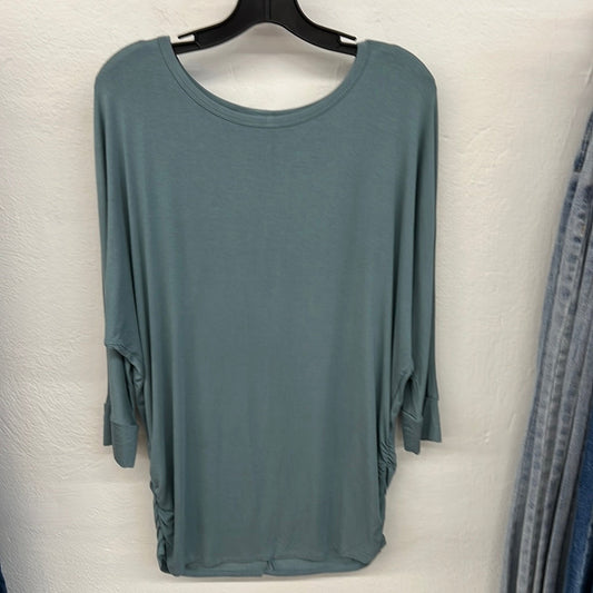 Daytime Boat Neck Top in Blue Gray