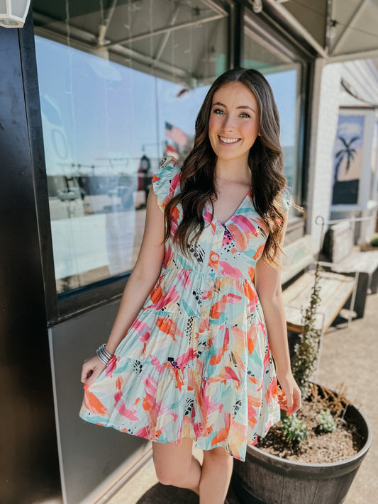 Bird Watching Mini Dress