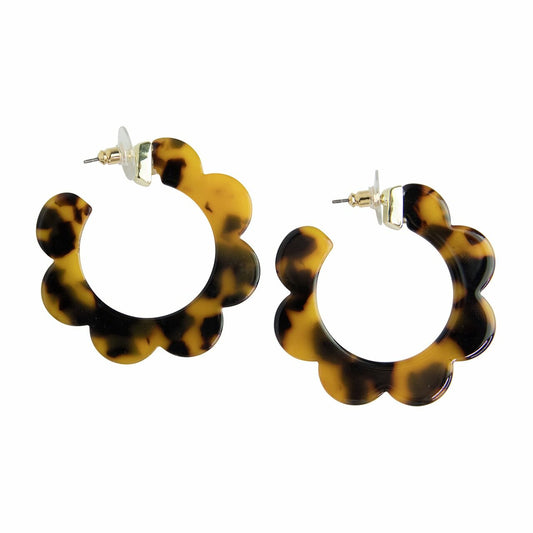 Earrings Cascades Dark Tortoise