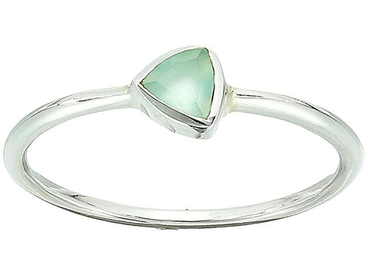 Triangle Chalcedon Ring