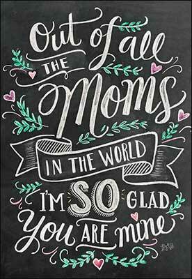 Front Out of all Moms Card