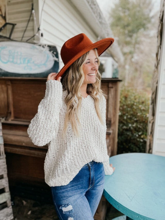 Casually Cozy Sweater- Off White