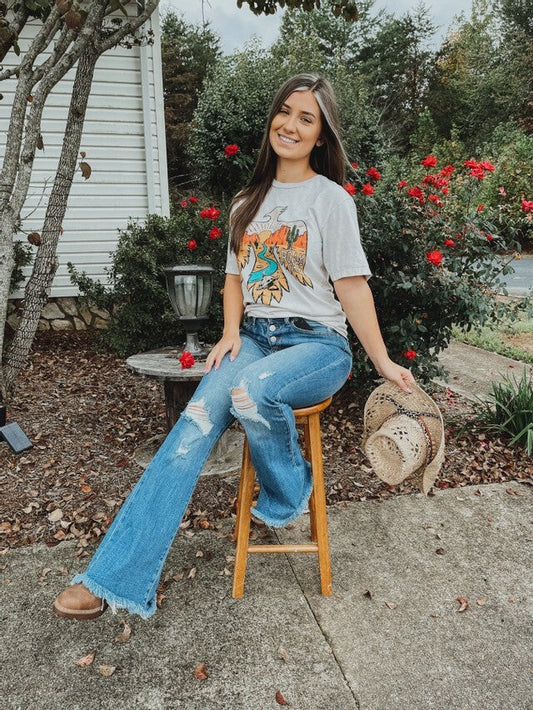 Roam Free Tee- Off White Mineral