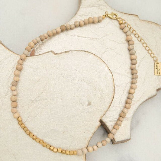 Golden Row Choker Necklace