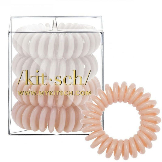 Packaged Nude Coil Hair Ties