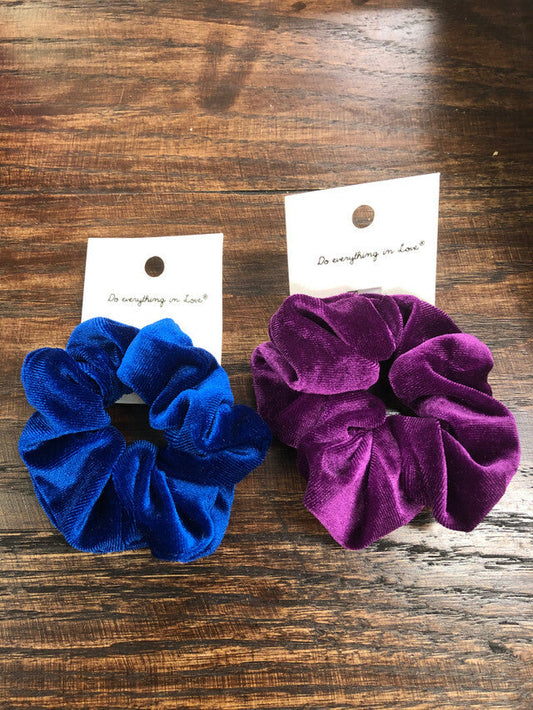 Solid Velvet Scrunchy