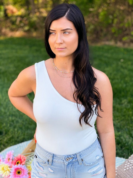 Be Yourself Rib Bodysuit - Ivory