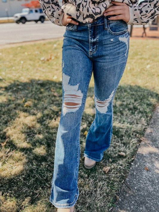 Piper Judy Blue Flare Jeans (Size 1)