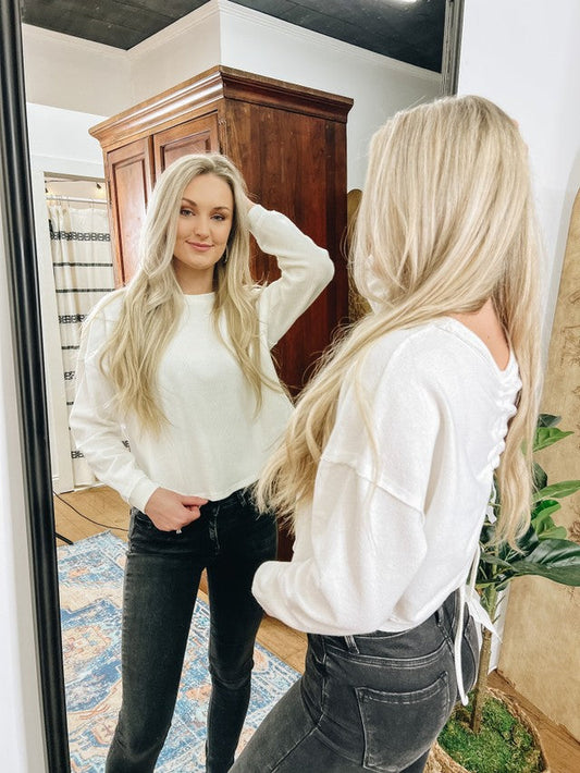 Tied Together Long Sleeve Top