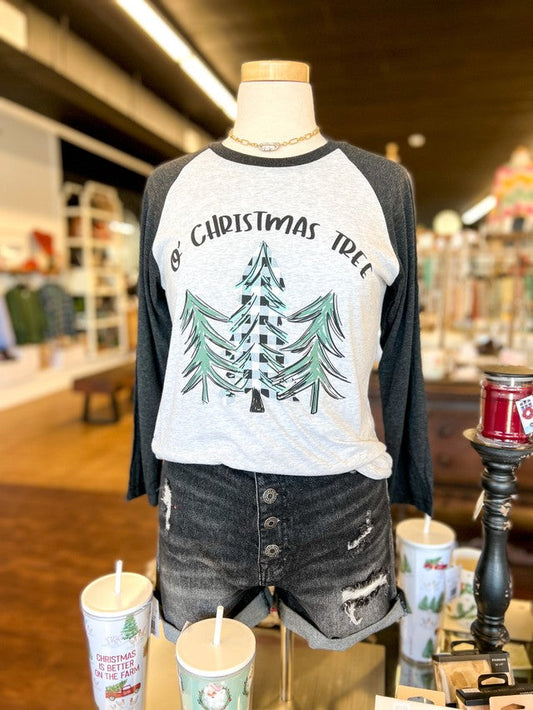 O Christmas Tree 3-4 Sleeve T-Shirt