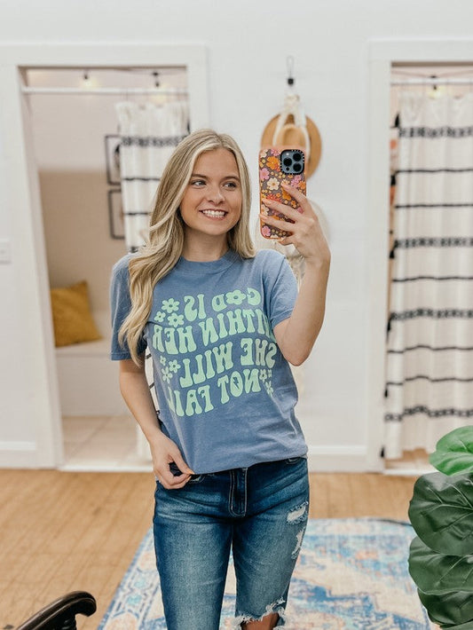 God Is With Her Graphic Tee