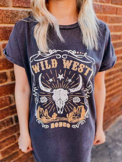 Wild West Maxi T-Shirt Dress