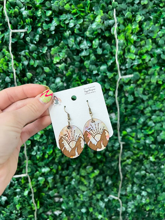 Mountain Sunrise Dangle Earrings