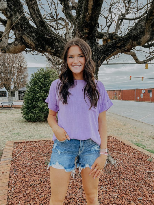 A Perfect Day Top Lavender