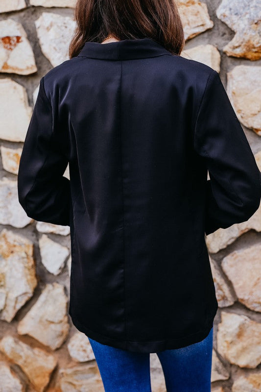 Taupe or Black Long Sleeve Blazer