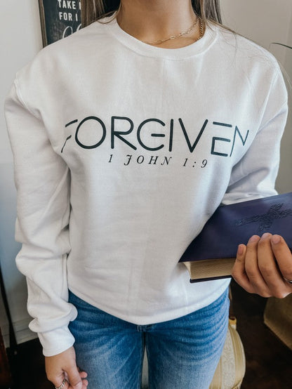 Forgiven 1 John 1:9 Sweatshirt