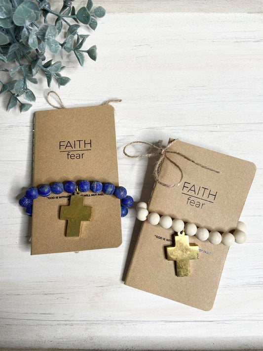 Brass Cross Bracelet