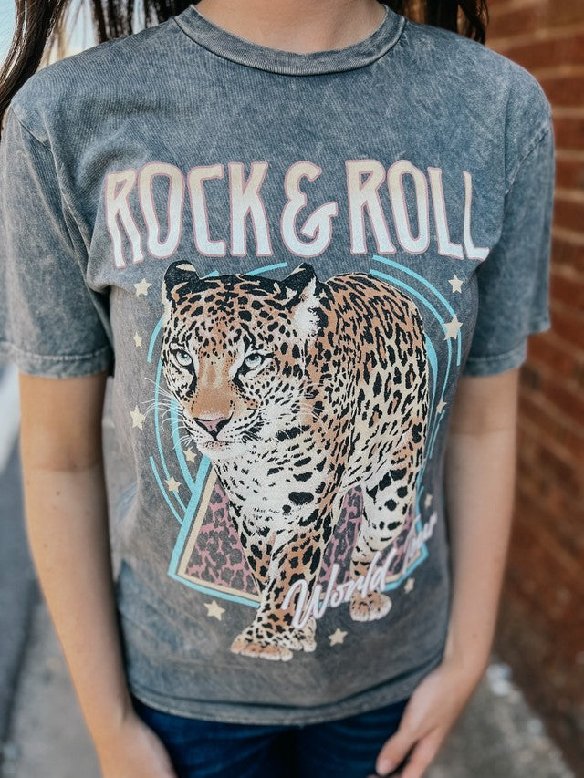 Rock & Roll World Tour Mineral Wash Tee