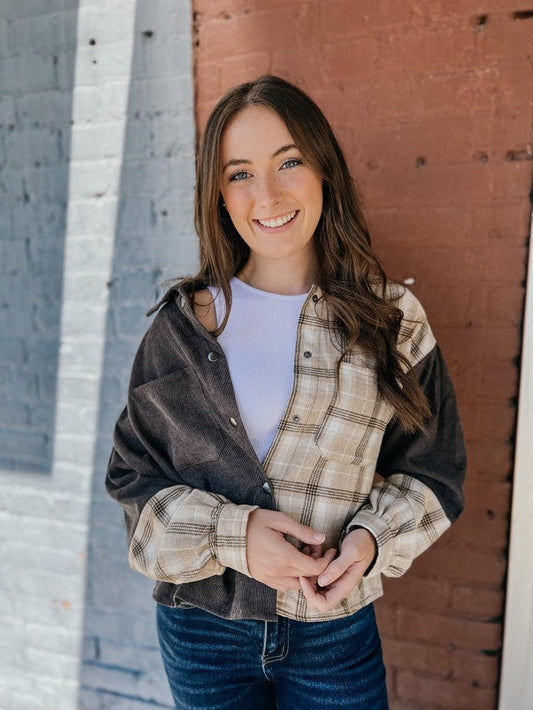 Split Decisions Corduroy Shacket