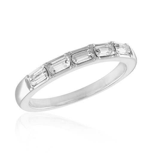 CZ Dash Baguette Stack Ring