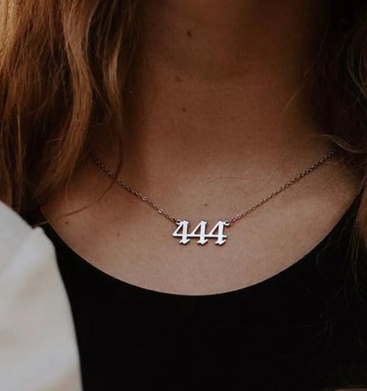 Silver Angel Number Necklaces